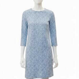 Southern Tide Liera Floral Feeling Dress Sz L Blue Coastal Preppy Cottage NWT